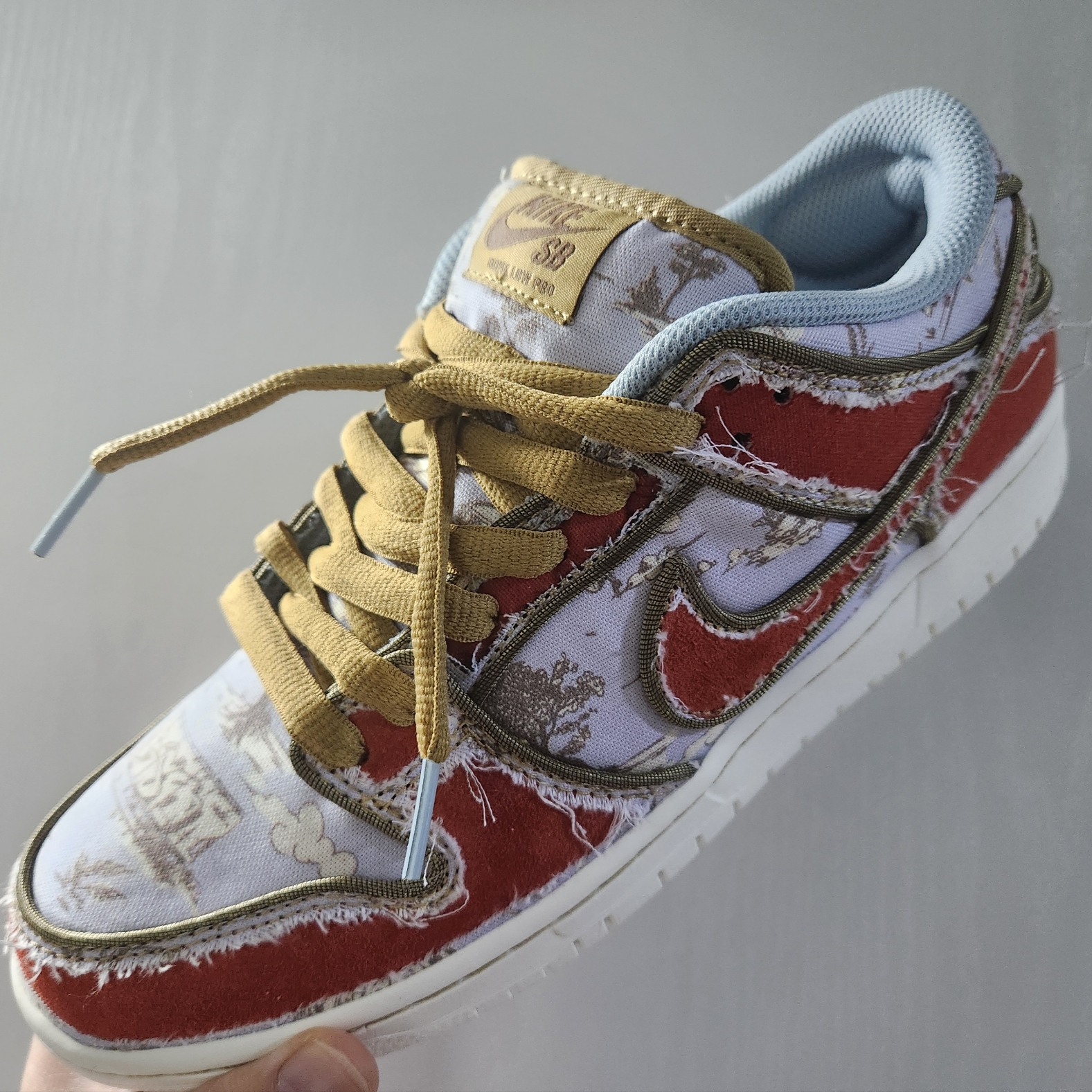 Nike SB Dunk Low Pro Premium Toile 착용 스타일 - 2