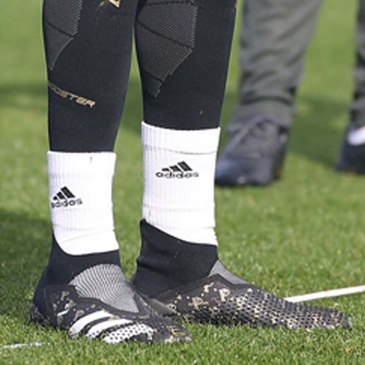 Adidas x Paul Pogba Predator Mutator 20+ FG Core Black Cloud White 착용 스타일