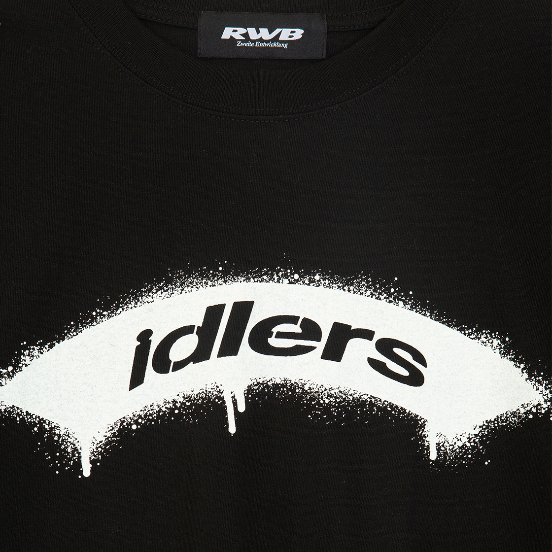 알더블유비 스텐실 숏슬리브 티셔츠 블랙(RWB Stencil SS Tee Black) - 4