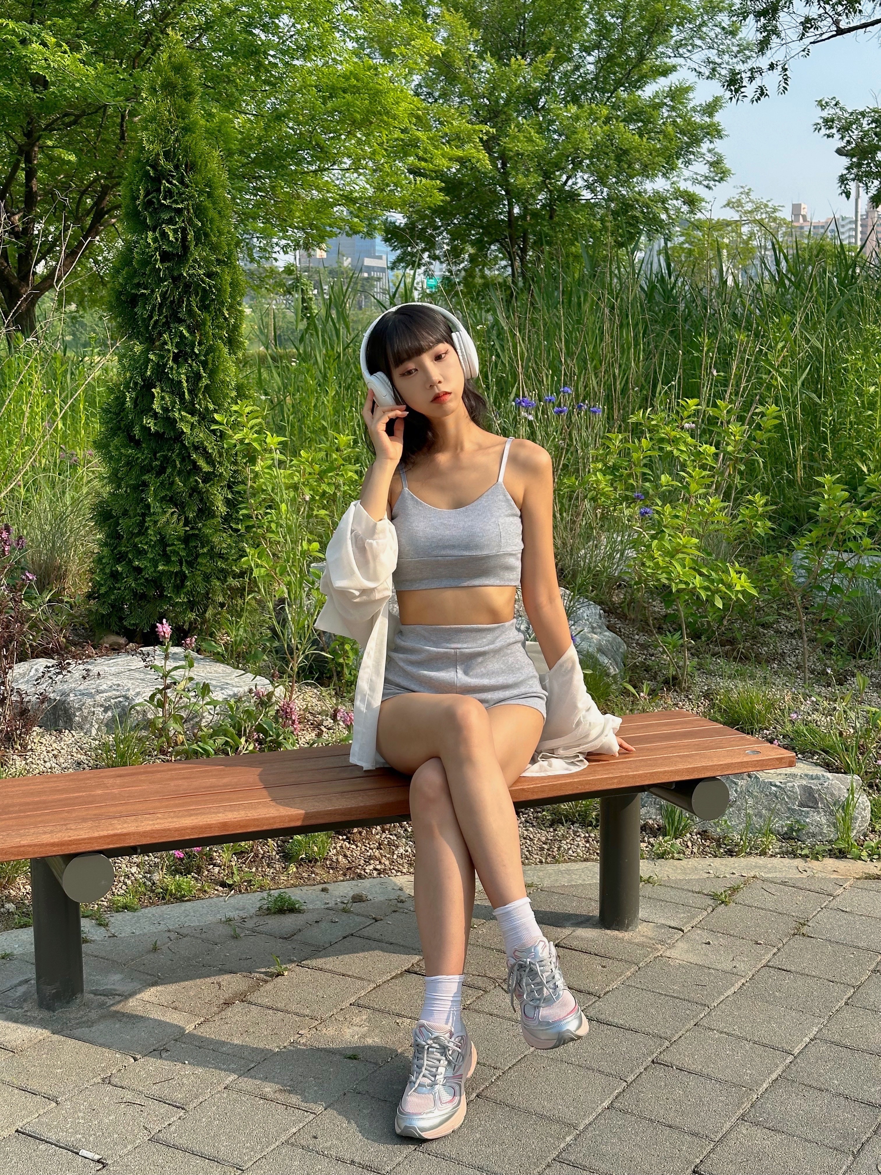 Fila Interun Pink Blossom 착용 스타일 - 7