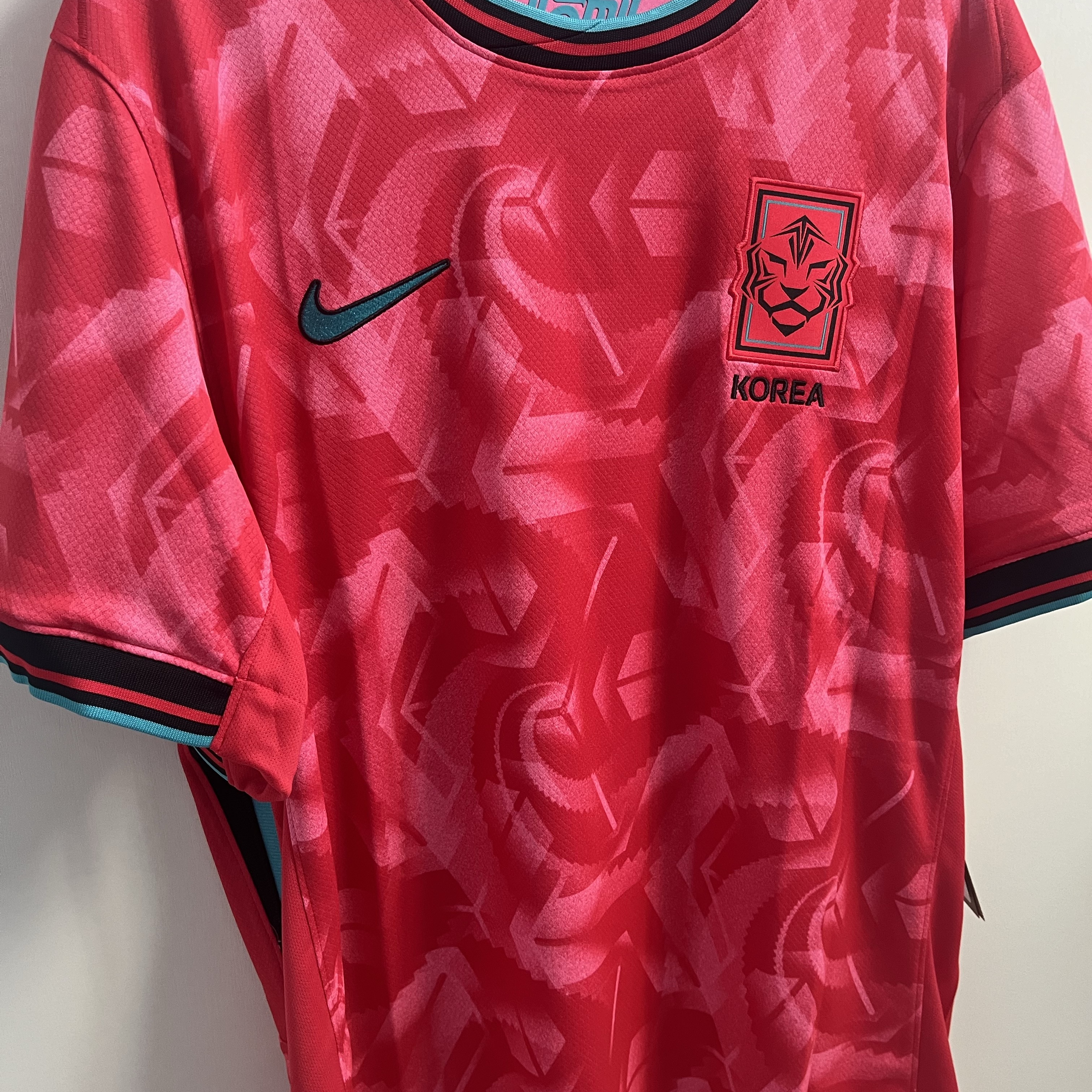 Nike Korea 2023/24 Dri-Fit Stadium Home Replica Jersey Black Global Red - Asia (Non Marking Ver.) 착용 스타일 - 3