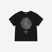 Mardi X Nardis Dot Flower T Shirt Box Fit Black