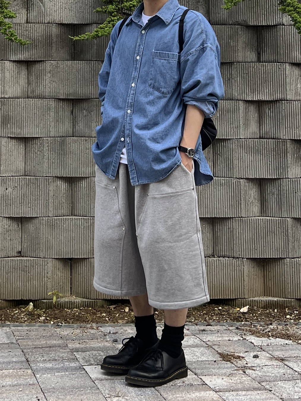 Dr. Martens 1461 Nappa Black 착용 스타일 - 4