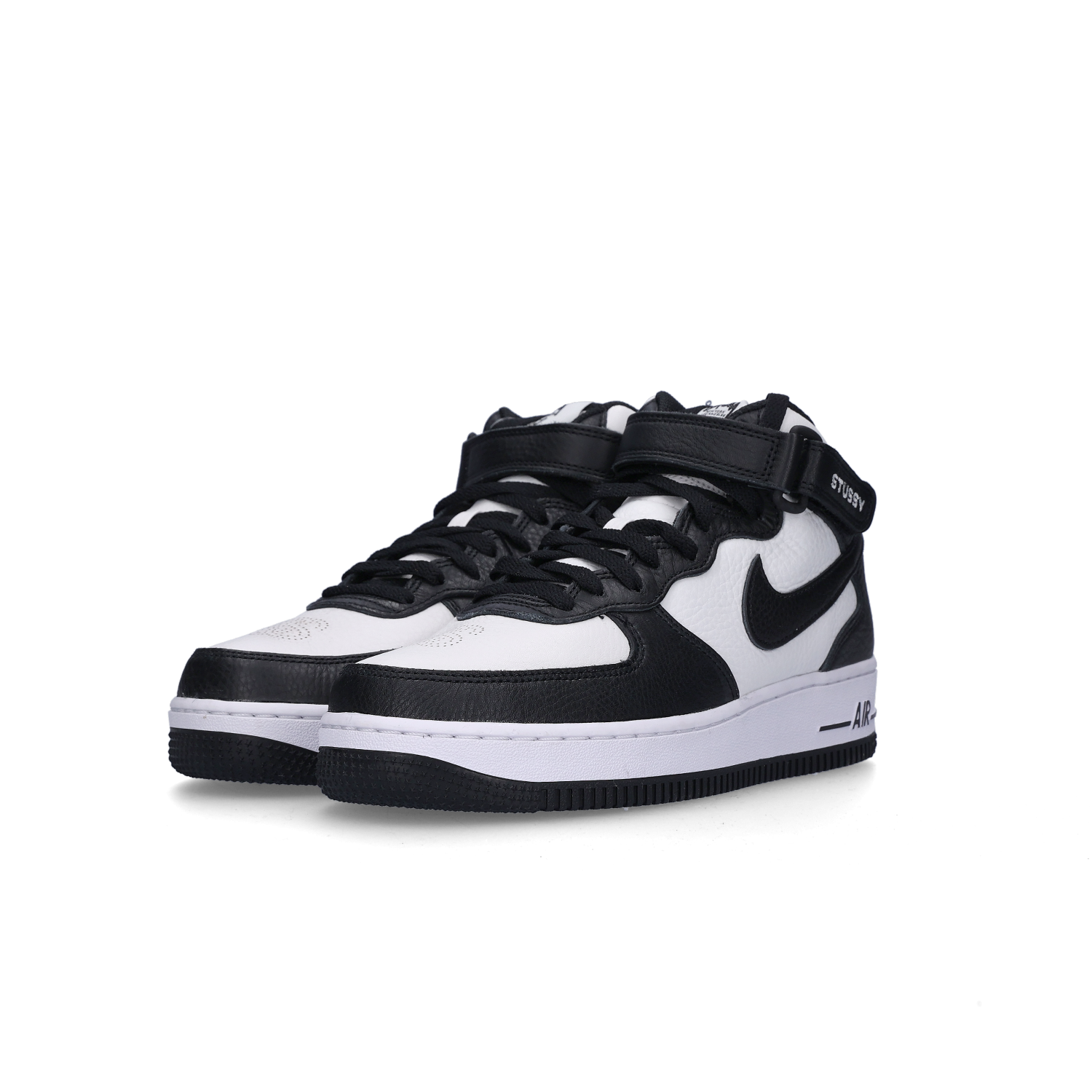 나이키 x 스투시 에어포스 1 '07 미드 SP 블랙 앤 라이트 본(Nike x Stussy Air Force 1 '07 Mid SP Black and Light Bone)
