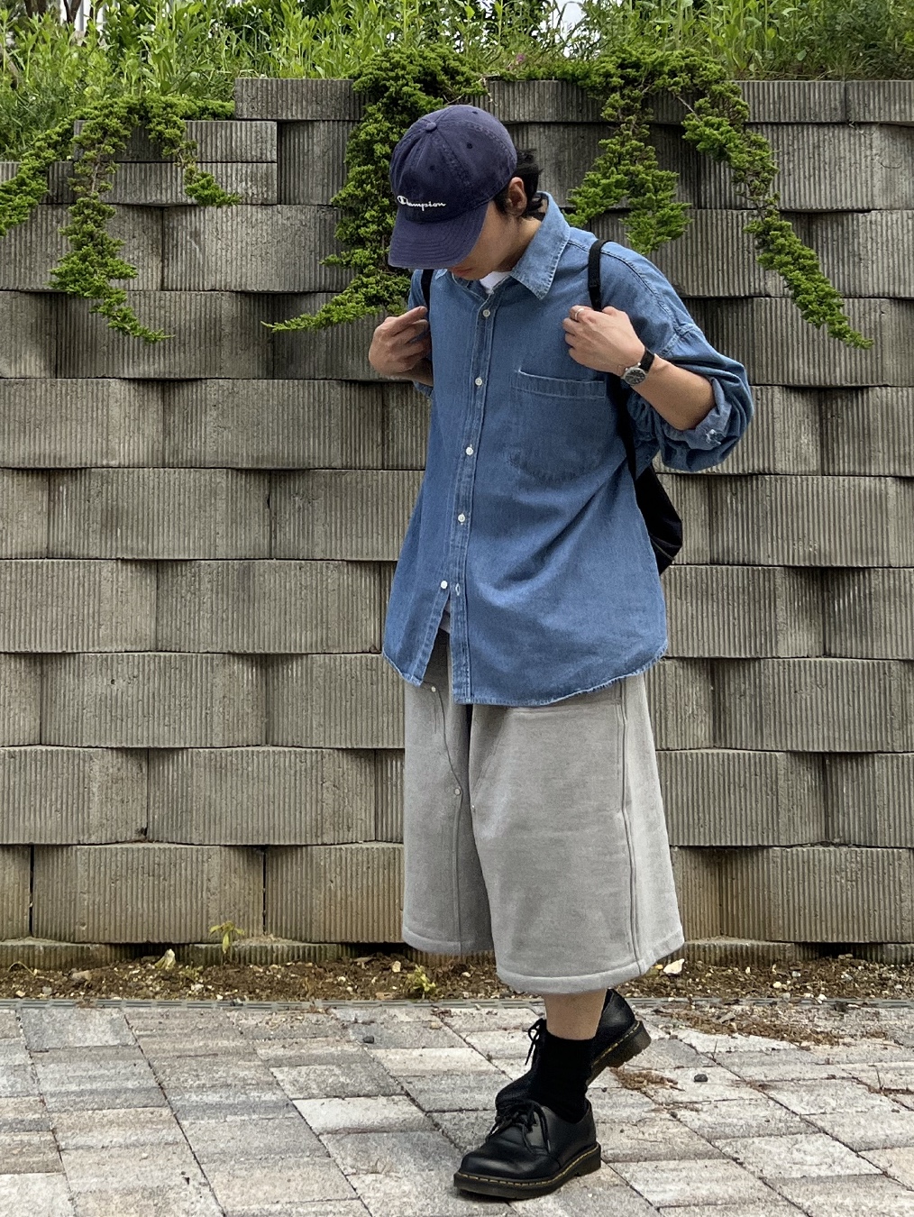 Dr. Martens 1461 Nappa Black 착용 스타일 - 3