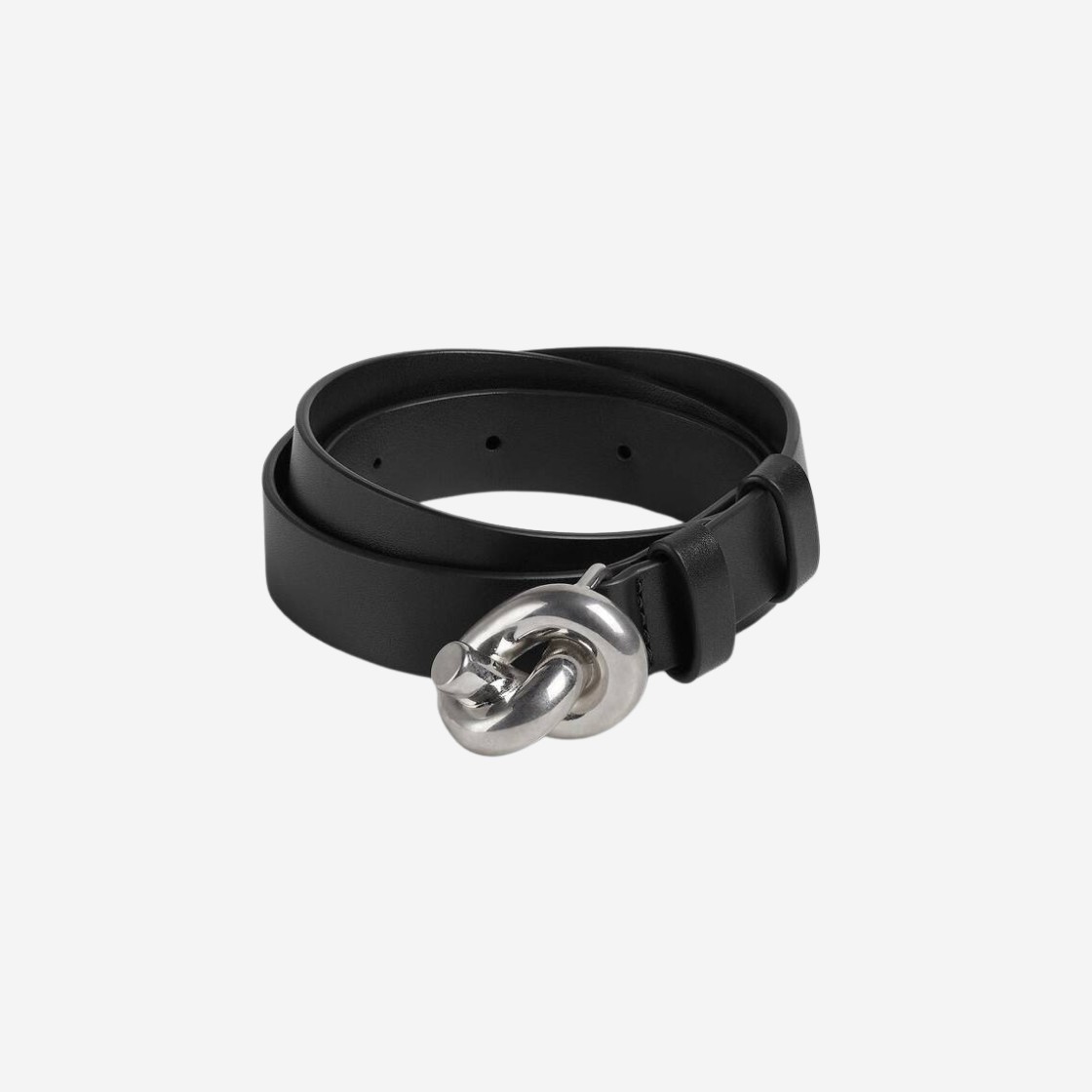 (W) Bottega Veneta Knot Belt Black 상세 이미지 1