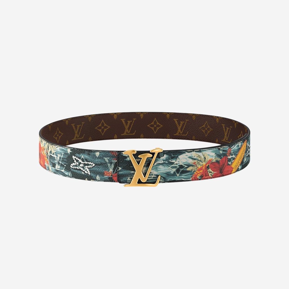 Louis Vuitton LV Tag 40MM Reversible Belt Blue 상세 이미지 1