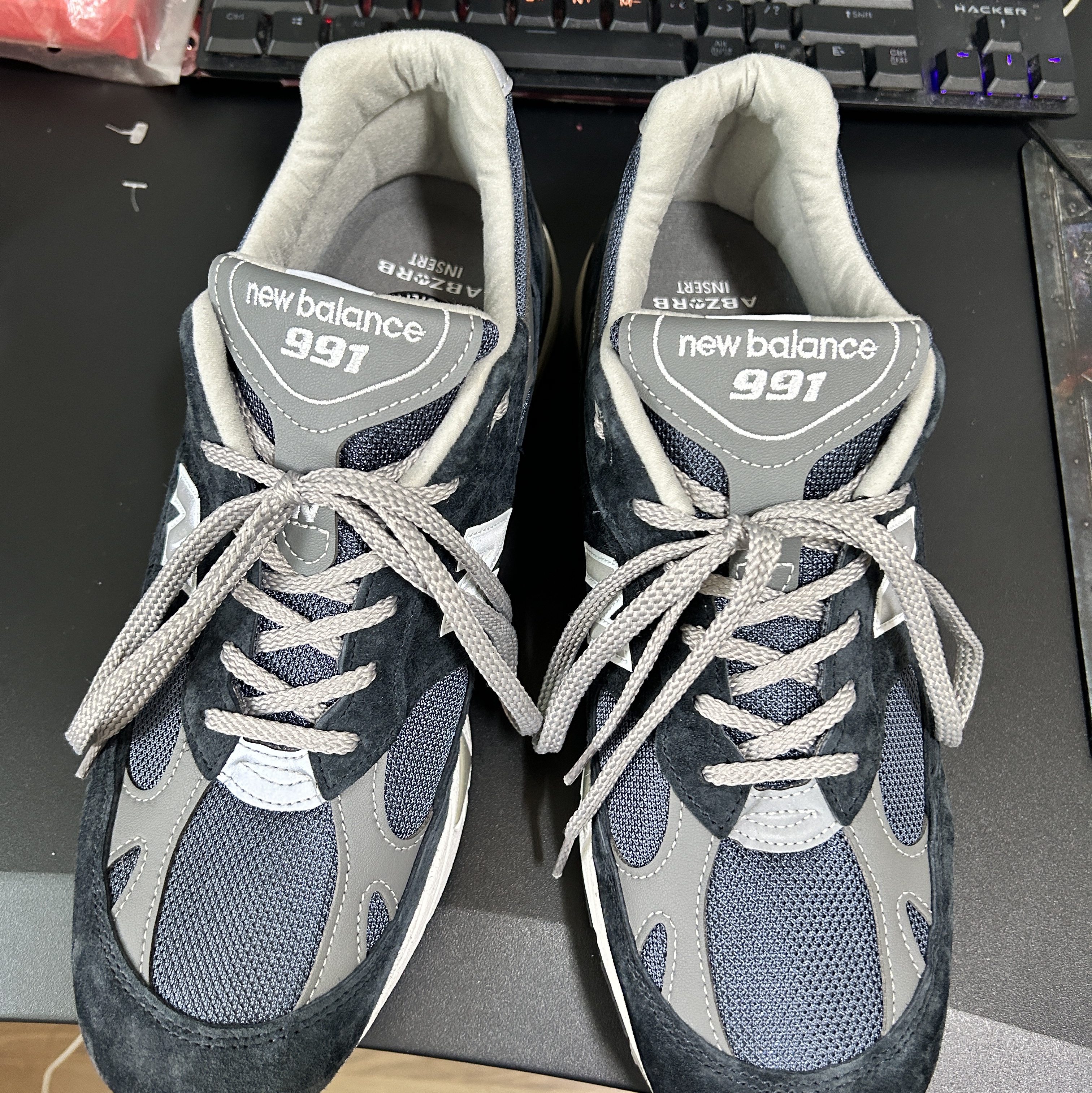New Balance 991 Made in UK Navy 착용 스타일