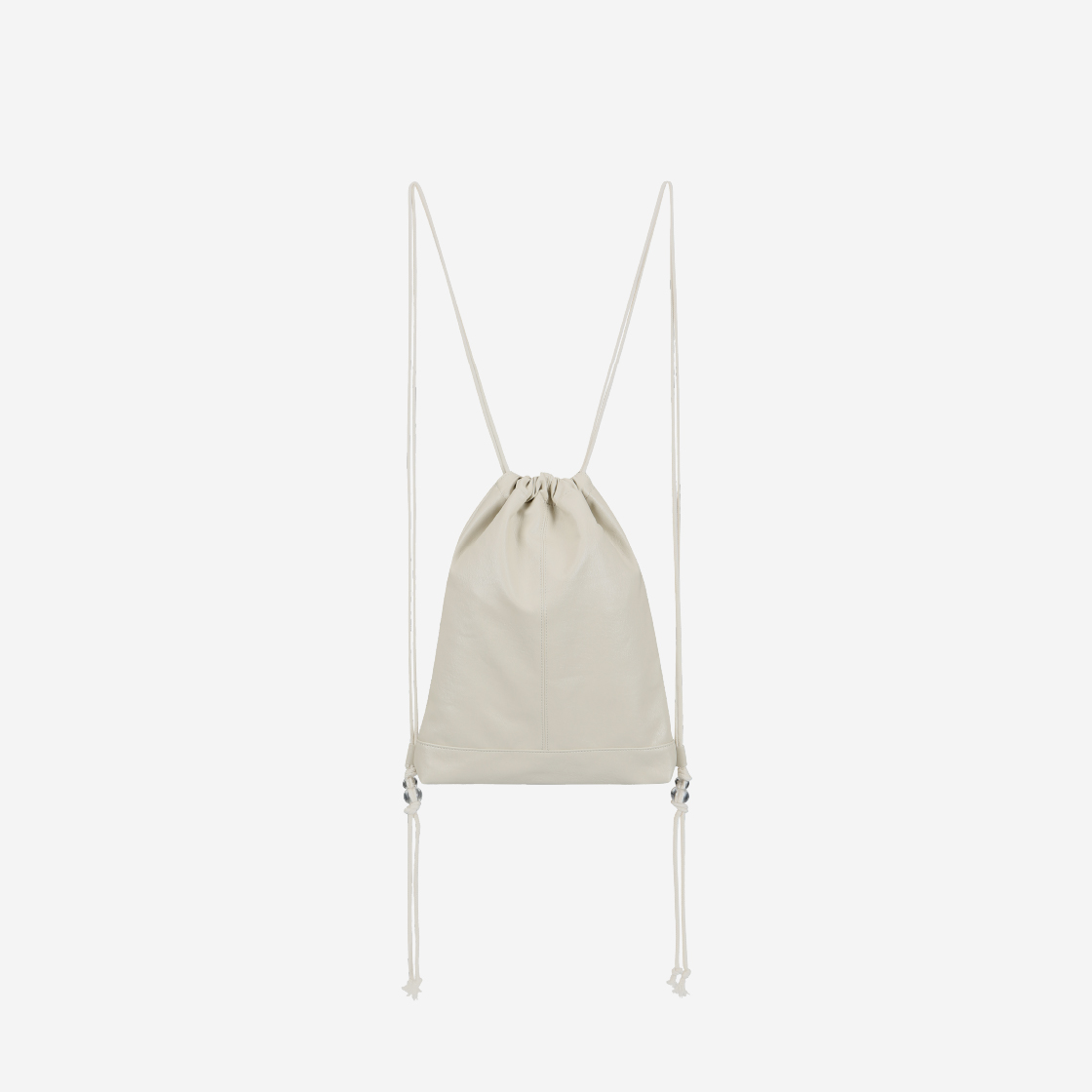 필인더블랭크 크링클 짐백 스몰 베이지(Fillintheblank Crinkle Gym Bag S Beige) - 3
