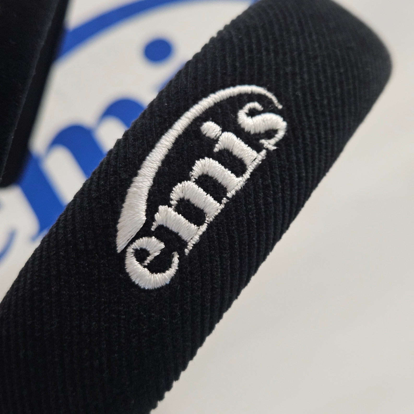 (W) Emis New Logo Hairband Black, (W) Emis Corduroy Wide Hairband Black 착용 스타일 - 4
