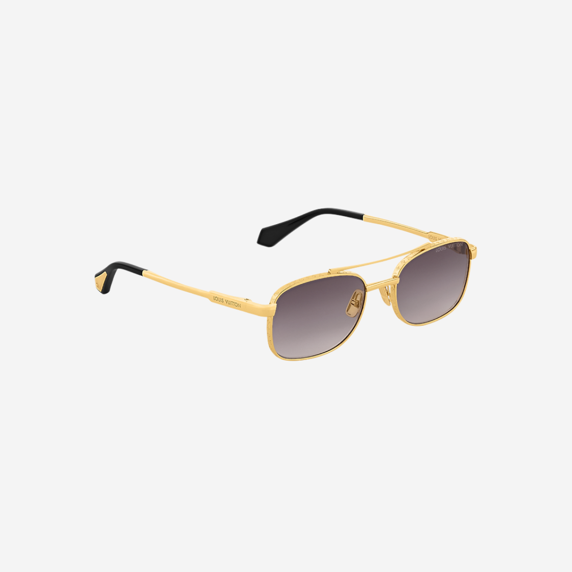 Louis Vuitton LV Ocean Square Sunglasses Gold Black 상세 이미지 3