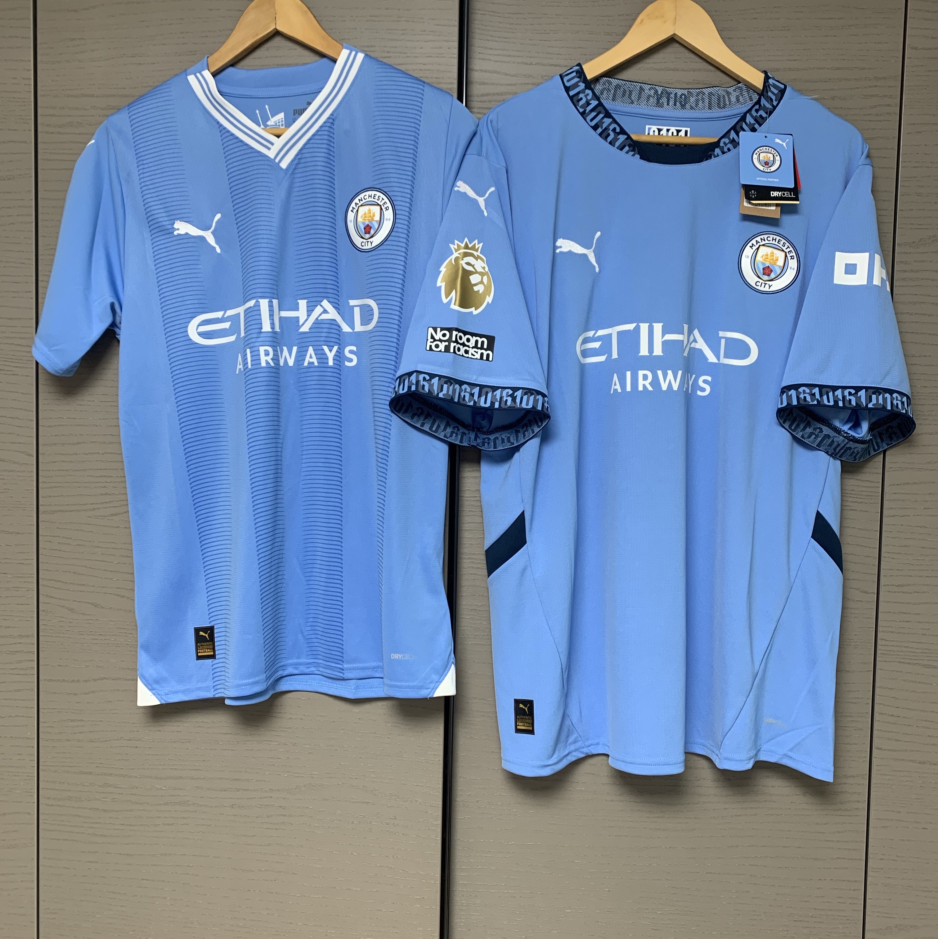 Puma Manchester City 2023/24 Home Jersey Team Light Blue (Non Marking Ver.) 착용 스타일 - 1