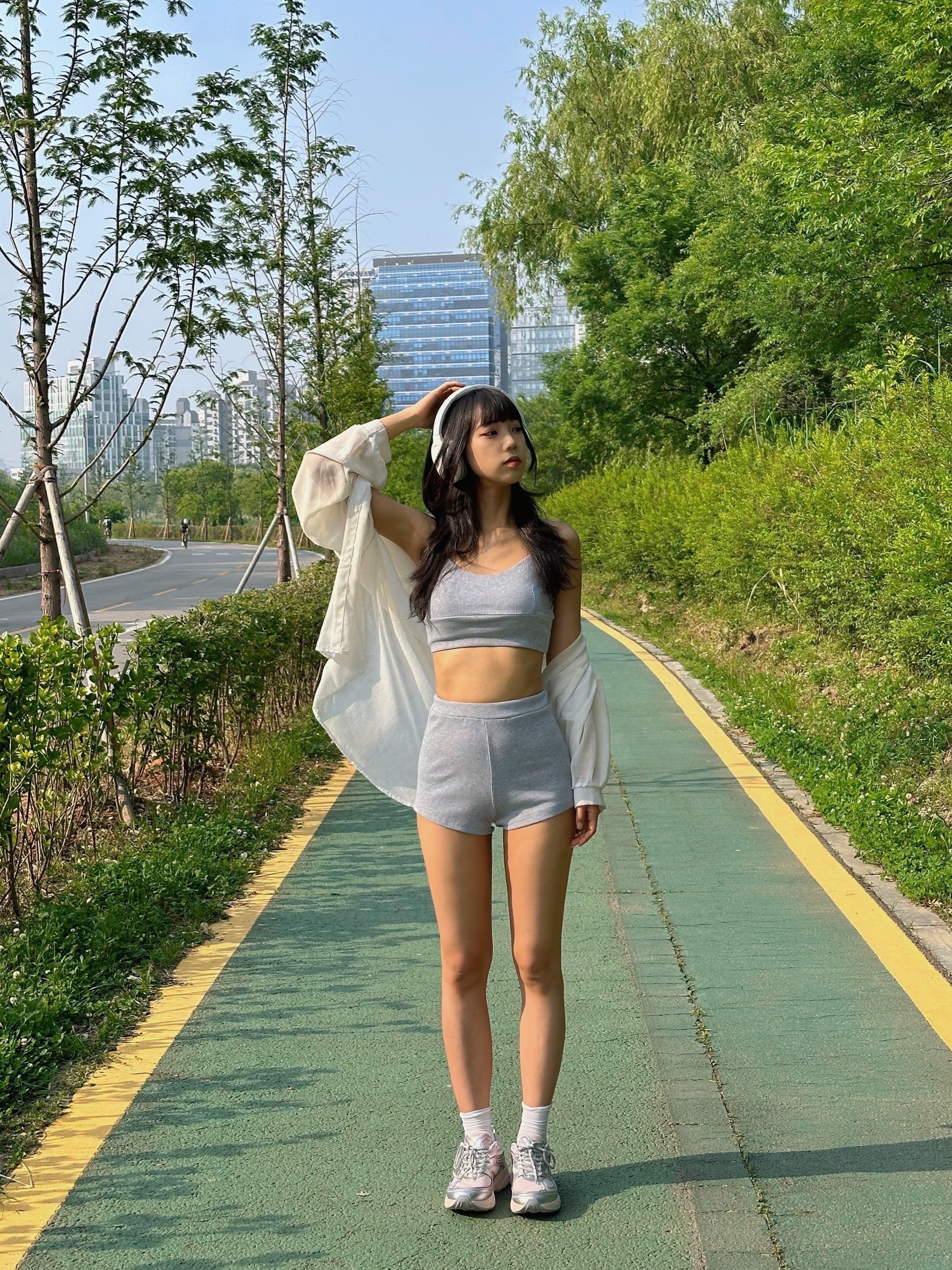 Fila Interun Pink Blossom 착용 스타일 - 5