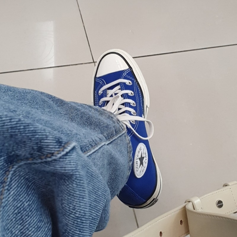 Converse Chuck 70 High Rush Blue 착용 스타일