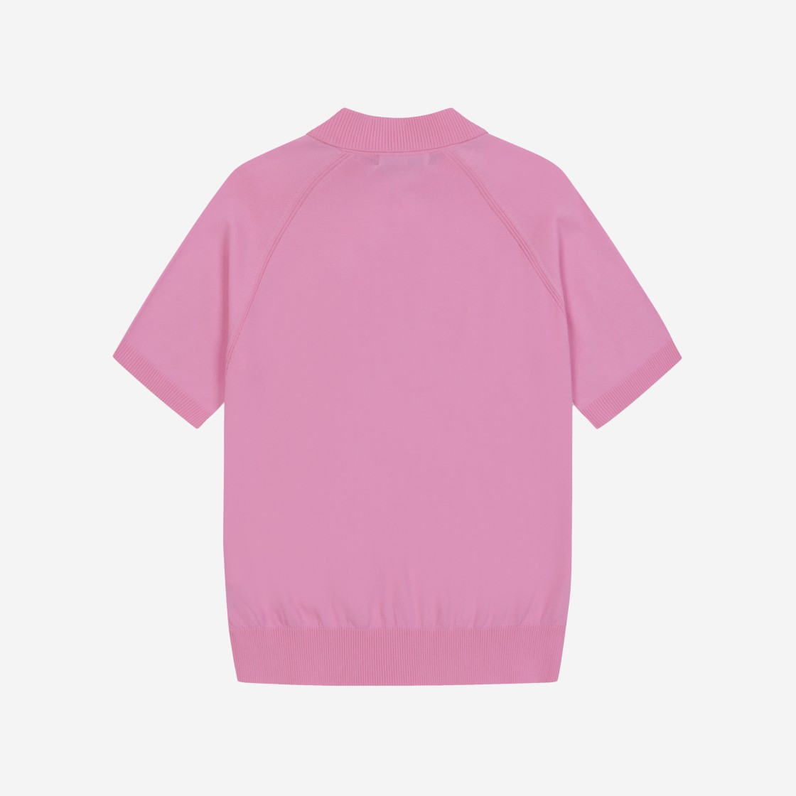 AMOUPRE Polo Short Sleeve Sweater Pink 상세 이미지 2