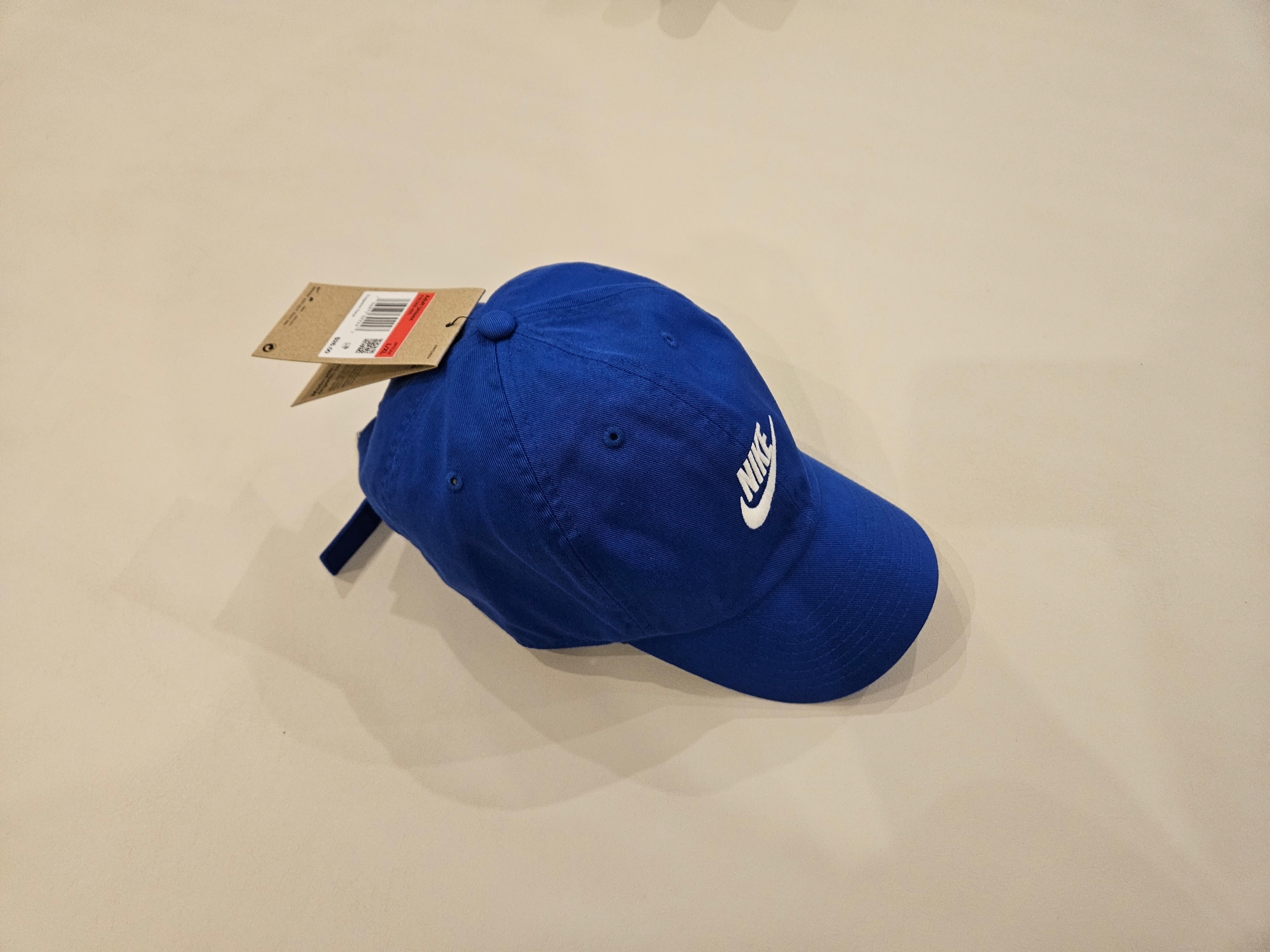 Nike Club Unstructured Futura Washed Cap Game Royal 착용 스타일 - 2