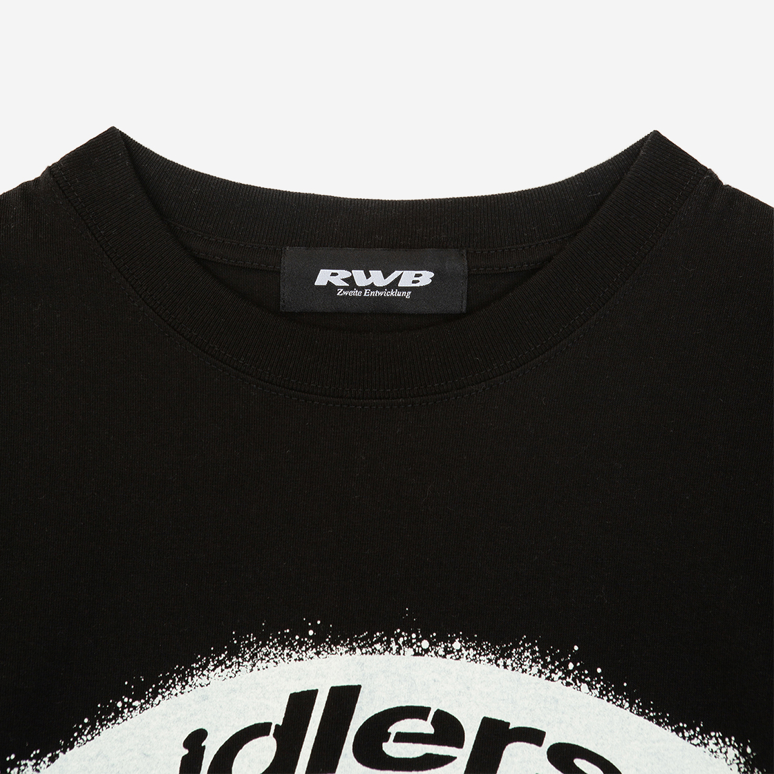 알더블유비 스텐실 숏슬리브 티셔츠 블랙(RWB Stencil SS Tee Black) - 3