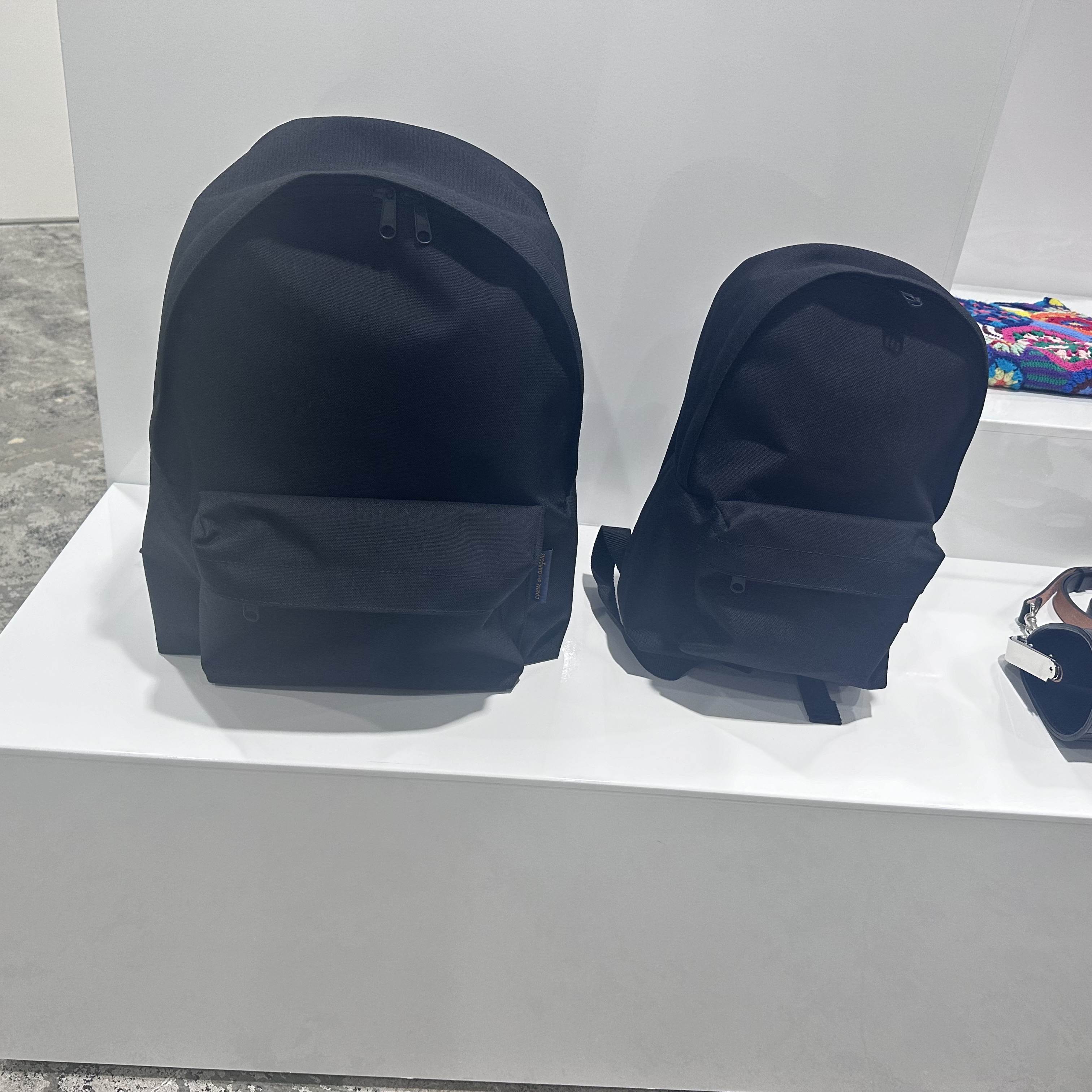 Comme des Garcons Homme Plus Nylon Backpack Large Black 착용 스타일 - 3