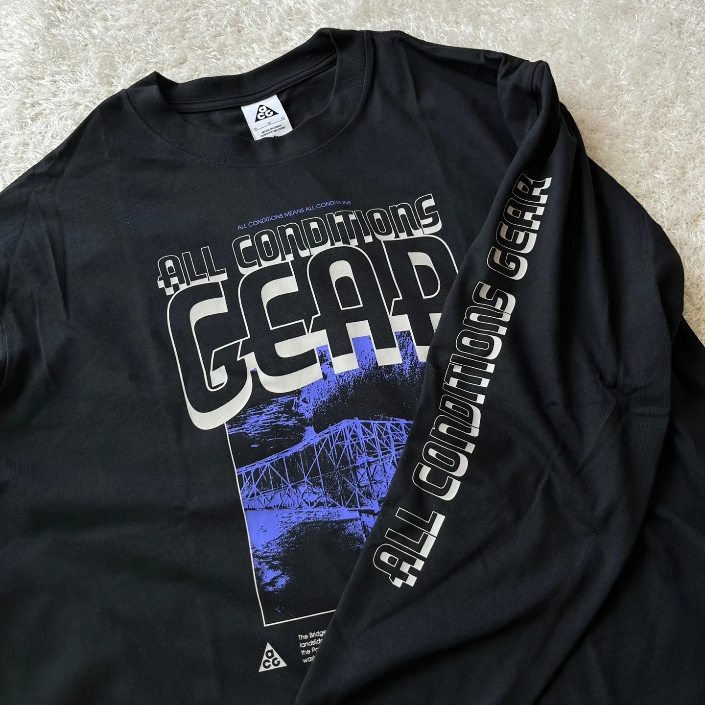 Nike ACG Dri-Fit Long Sleeve T-Shirt Black - Asia 착용 스타일 - 2