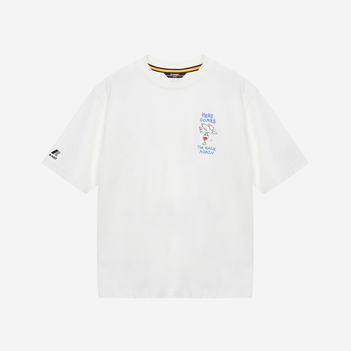 K-Way x Chainchul Bird Graphic T-shirt Off White 상세 이미지 1