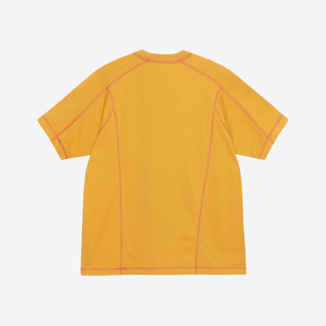 Stussy Wave Cotton Crew T-Shirt Mustard 상세 이미지 2