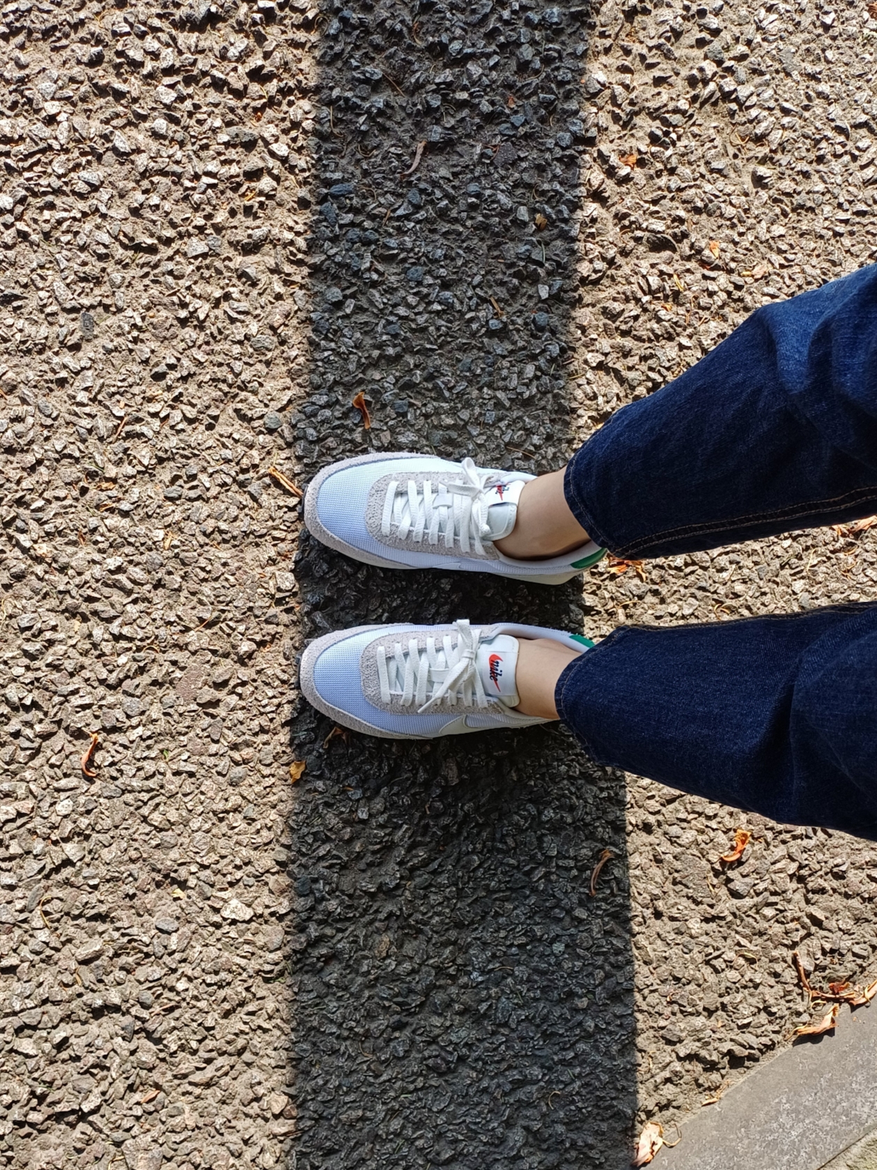 (W) Nike Daybreak Vintage Stadium Green 착용 스타일