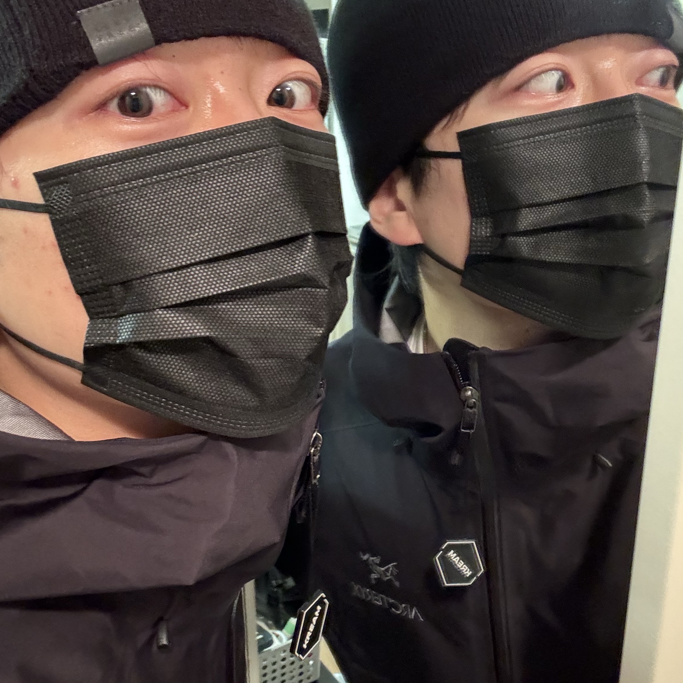 Arc'teryx Beta LT Jacket Black 착용 스타일 - 3