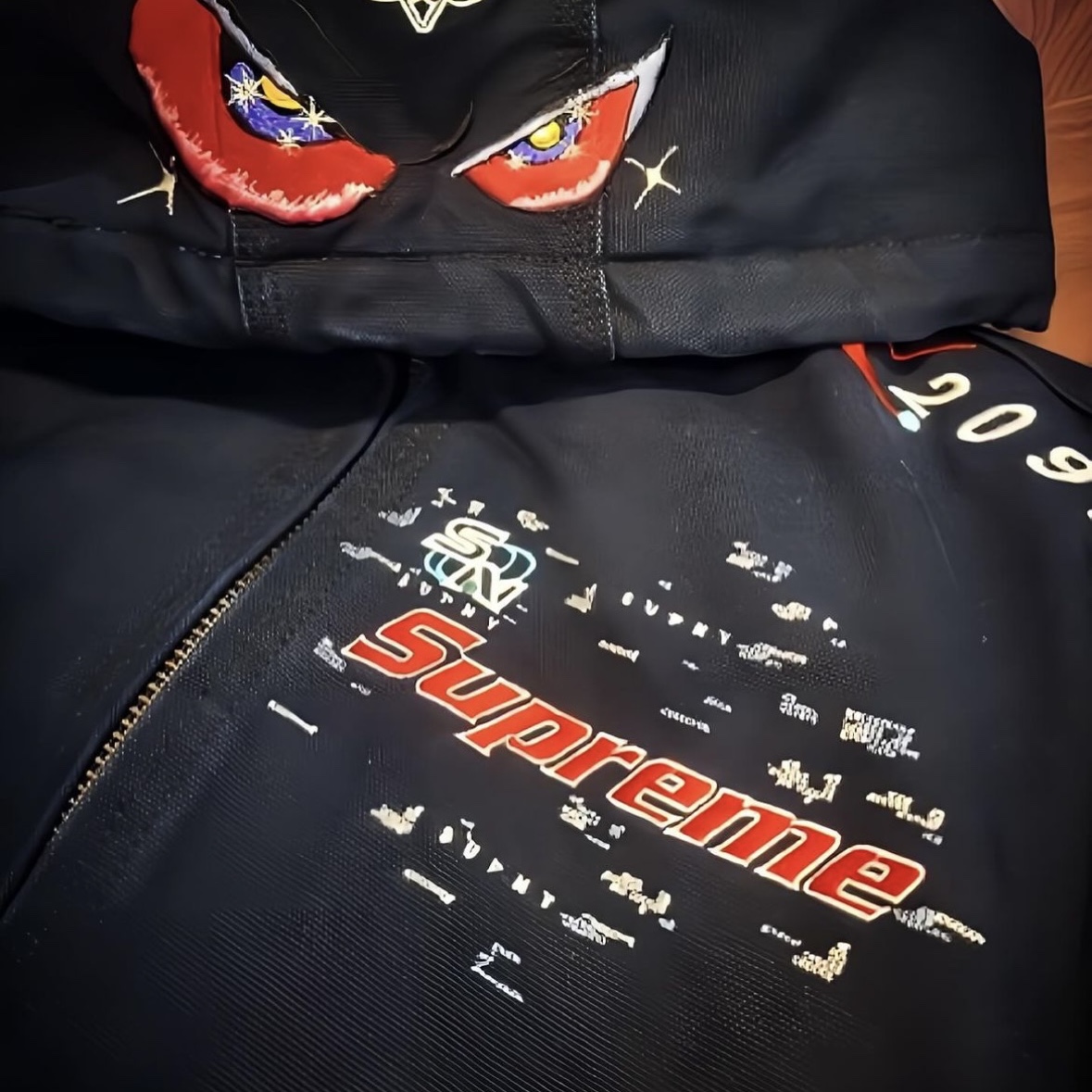 Supreme Aoi Hooded Work Jacket Black - 24SS 착용 스타일 - 1