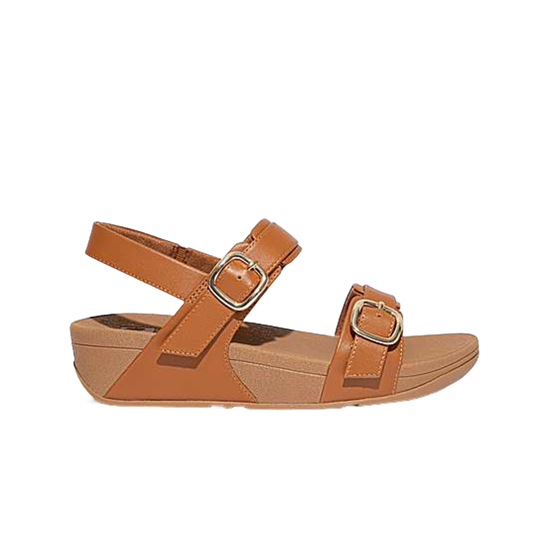 ES6-592 (W) FITFLOP Lulu Adjustable Leather Sandals Light Tan