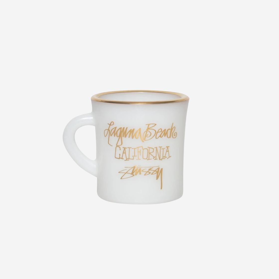 Stussy Laguna Milk Glass Mug White 상세 이미지 1