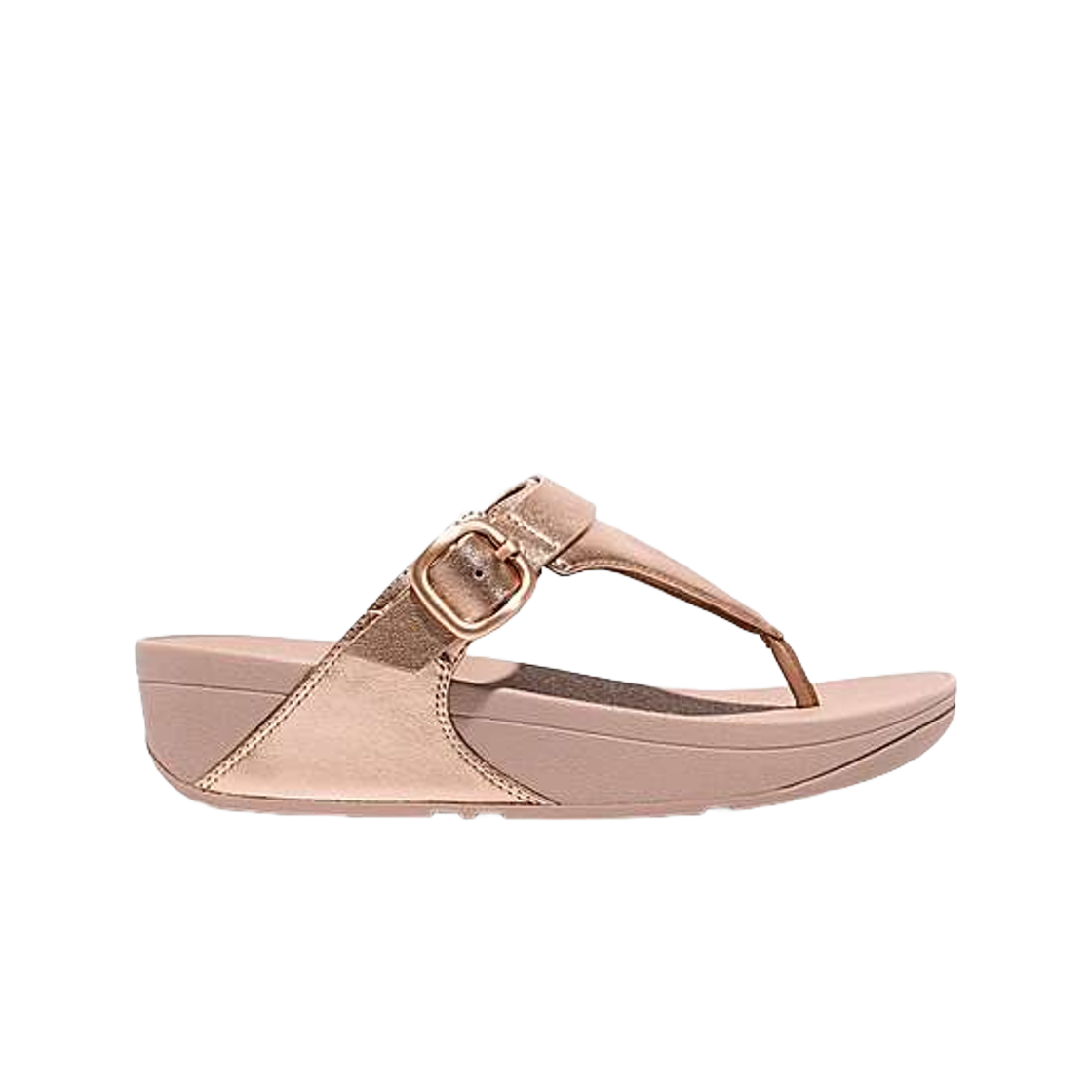 (W) 핏플랍 루루 어드저스터블 레더 토 포스트 로즈 골드((W) FITFLOP Lulu Adjustable Leather Toe Posts Rose Gold) - 1