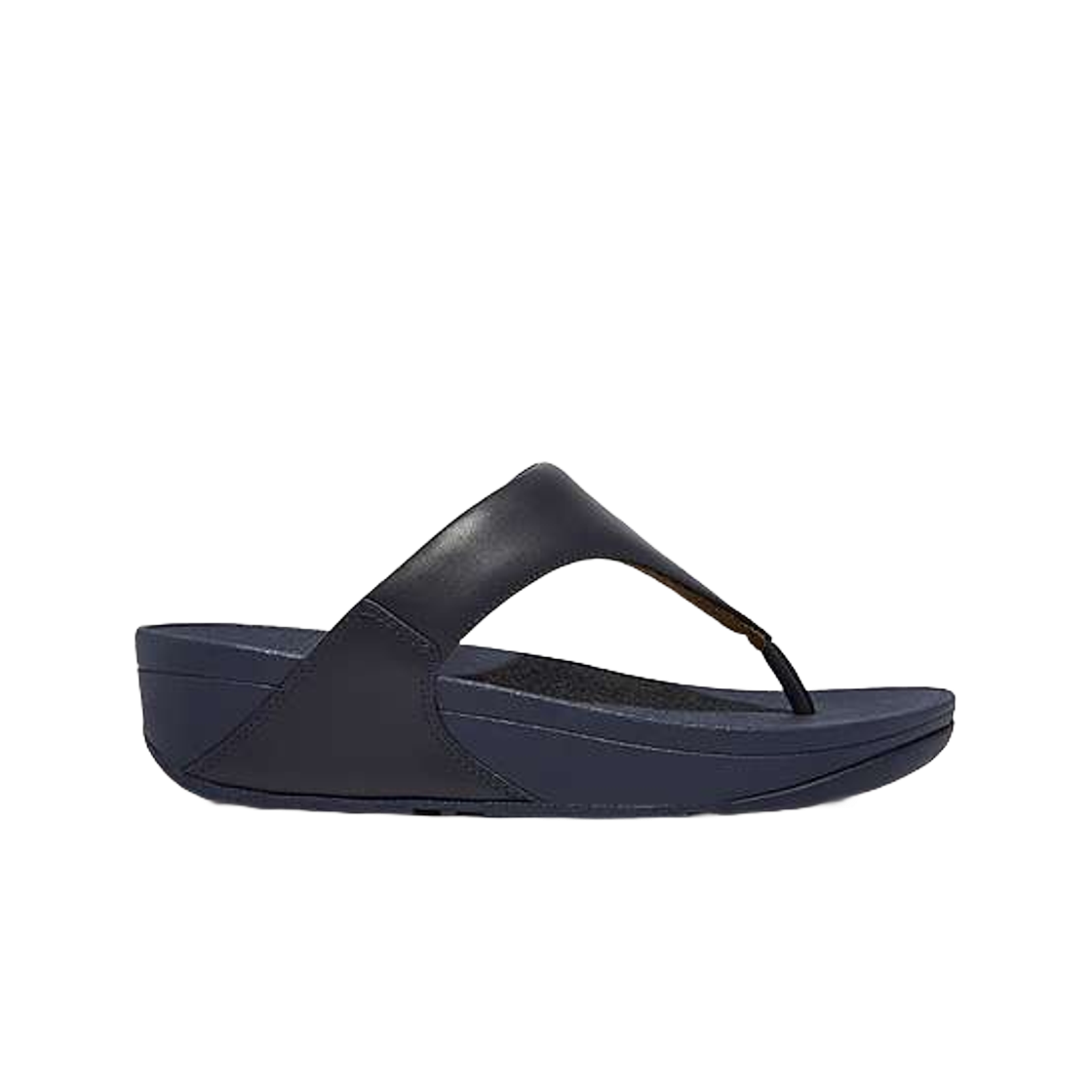 (W) 핏플랍 루루 레더 토 포스트 샌들 딥 블루((W) FITFLOP Lulu Leather Toe Post Sandals Deep Blue) - 1
