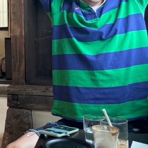 Polo Ralph Lauren Classic Fit Stripe Jersey Rugby Shirt Navy 착용 스타일