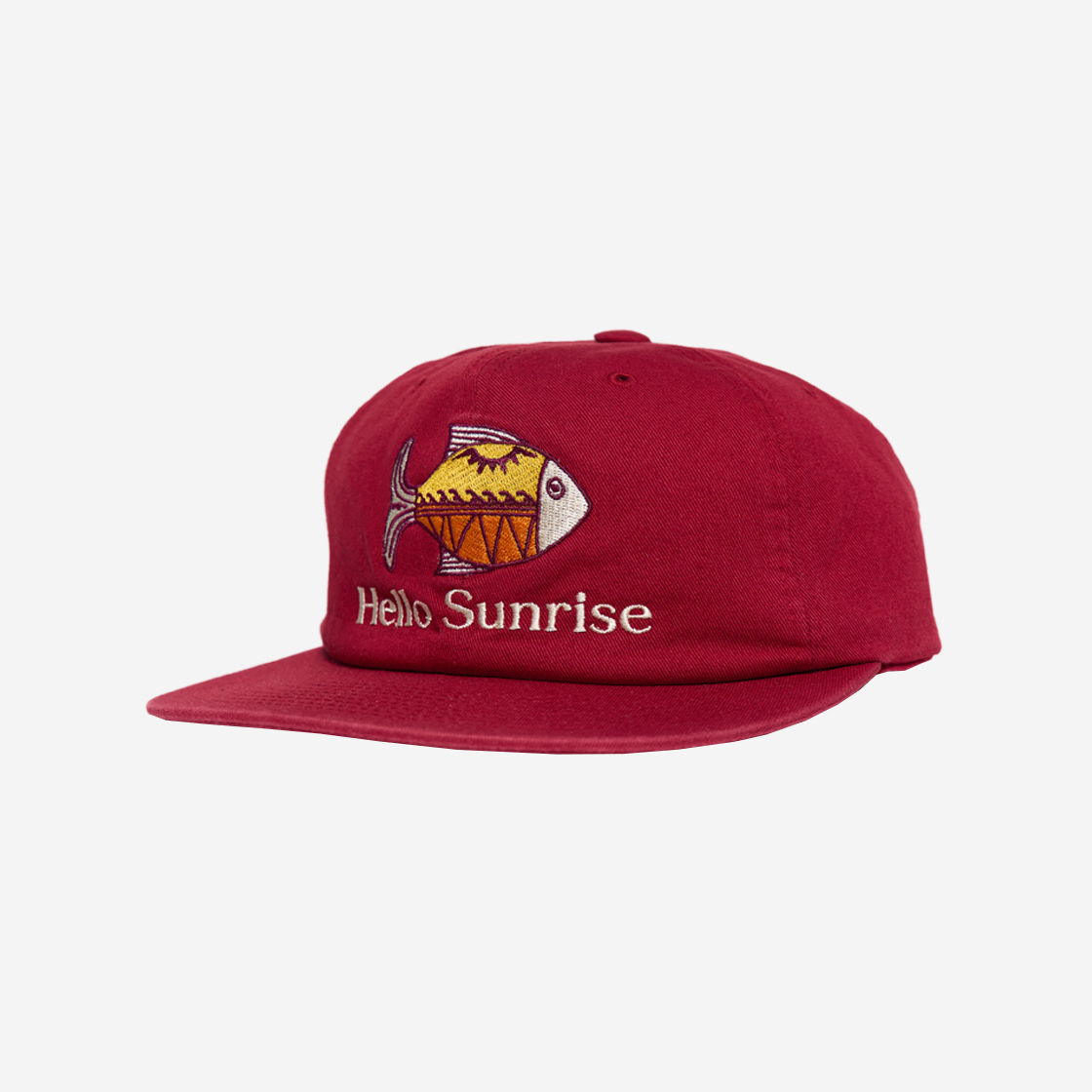헬로선라이즈 에스닉 피쉬 6패널 캡 레드(Hello Sunrise Ethnic Fish 6Panel Cap Red) - 2