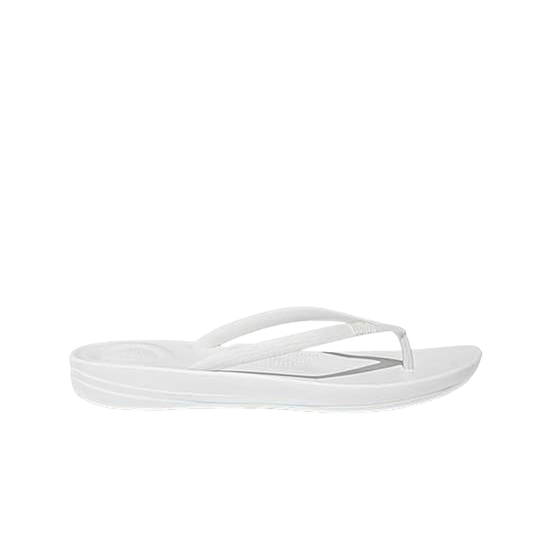 E54-194 (W) FITFLOP Iqushion Ergonomic Flip Flops Urban White