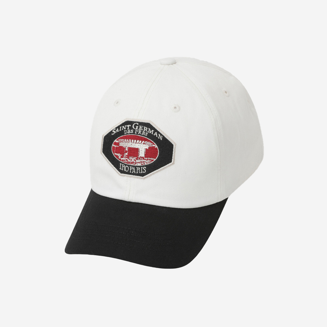이로 생제르망 컬러 배색 볼캡 블랙(Iro Saint German Coloration Ball Cap Black)