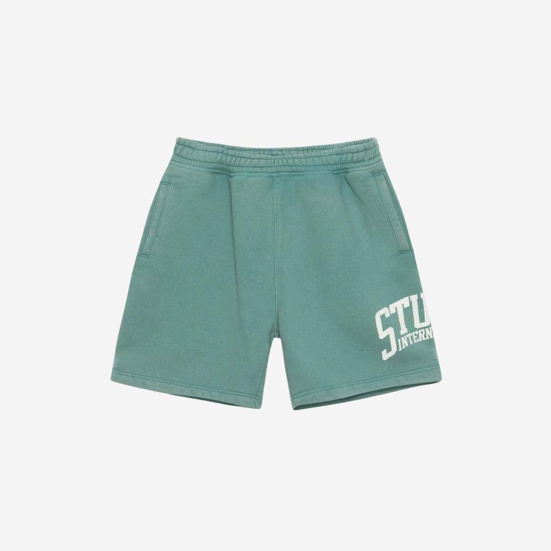 Stussy Fleece International Shorts Teal 상세 이미지 1