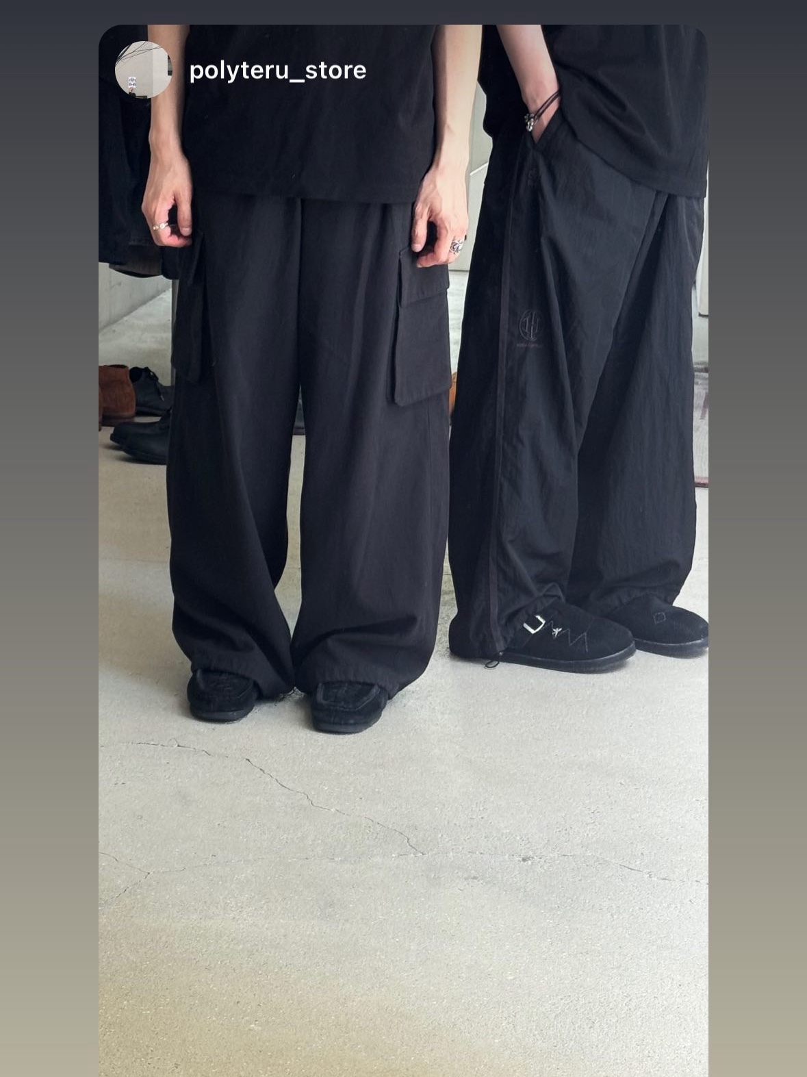 [프리오더] Polyteru Wallabee Shoes Woven Black, [프리오더] Polyteru Sliders Shoes Black 착용 스타일