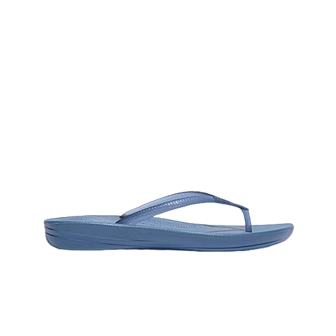 (W) 핏플랍 아이쿠션 트랜스패런트 플립플랍 세일 블루((W) FITFLOP Iqushion Transparent Flip Flops Sail Blue) - 1
