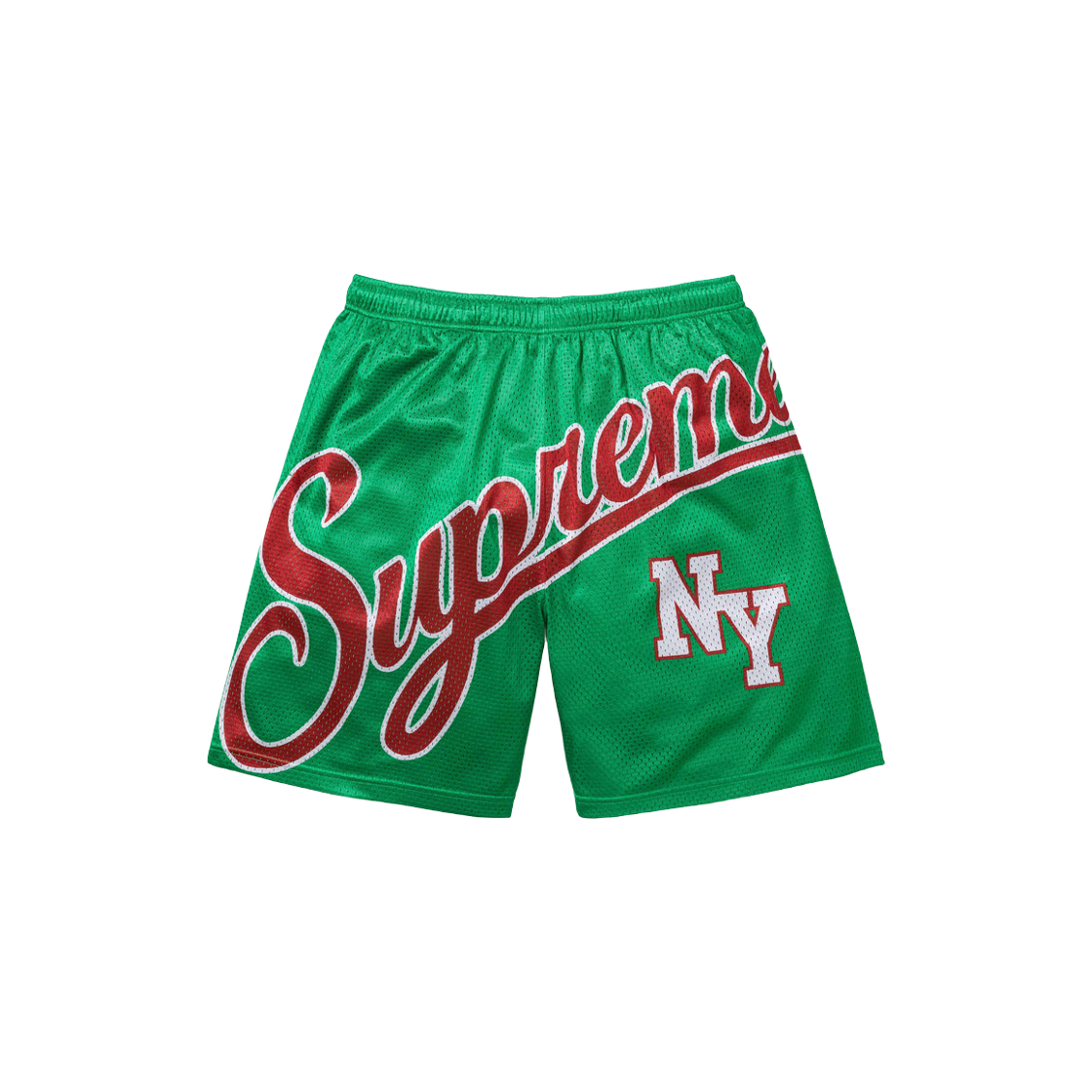 Supreme Big Script Mesh Short Green - 24SS 상세 이미지 1