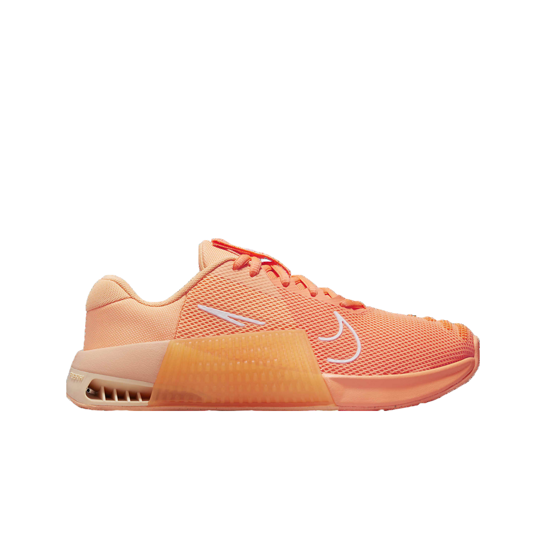 (W) 나이키 메트콘 9 아토믹 오렌지 아이스 피치 피치 크림 화이트