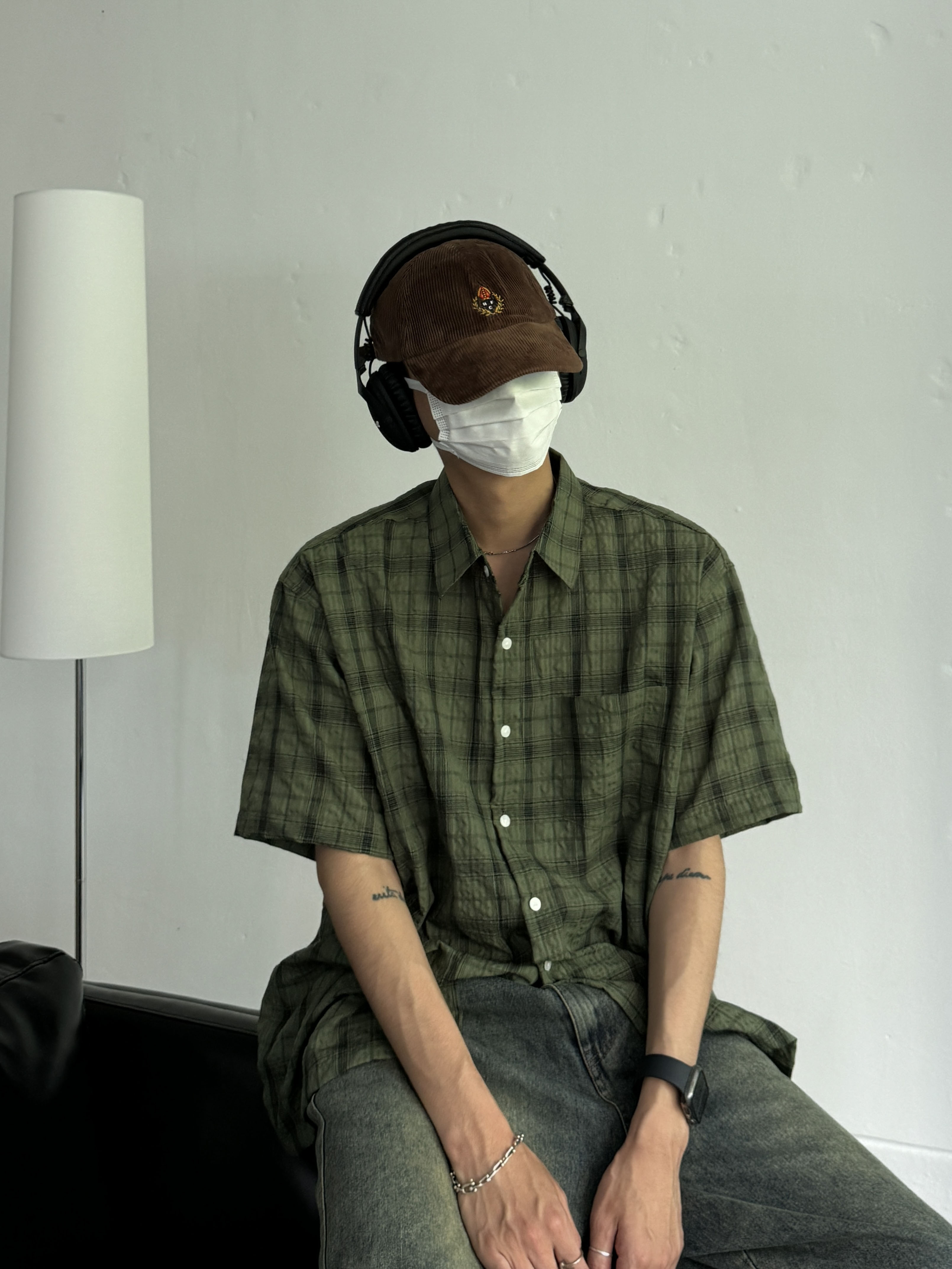 Marshall Monitor II A.N.C Black (Korean Ver.), Adidas x Song for the Mute Shadowturf Dark Brown 착용 스타일