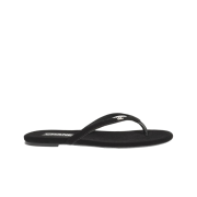 (W) Chanel Thongs Velvet & Black