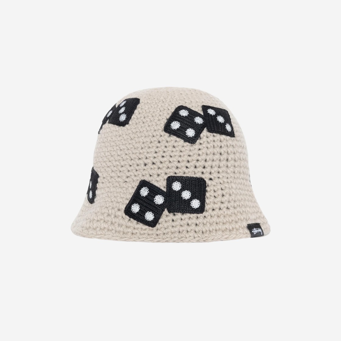 Stussy Dice Knit Bucket Hat Light Grey 상세 이미지 1