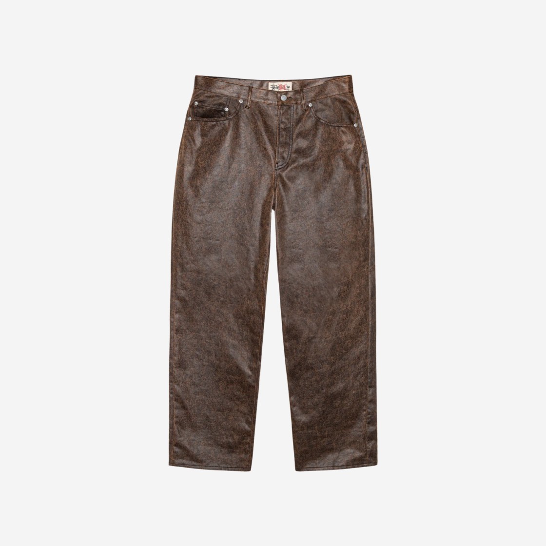 Stussy Washed Canvas Big OL' Jean Coated Dark Brown 상세 이미지 1