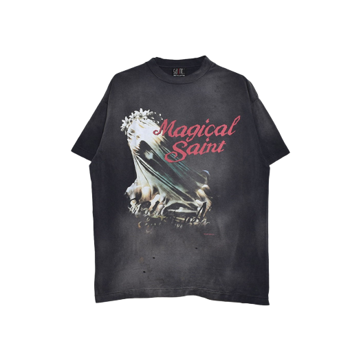 세인트 마이클 매지컬 세인트 숏슬리브 티셔츠 블랙 - 24SS