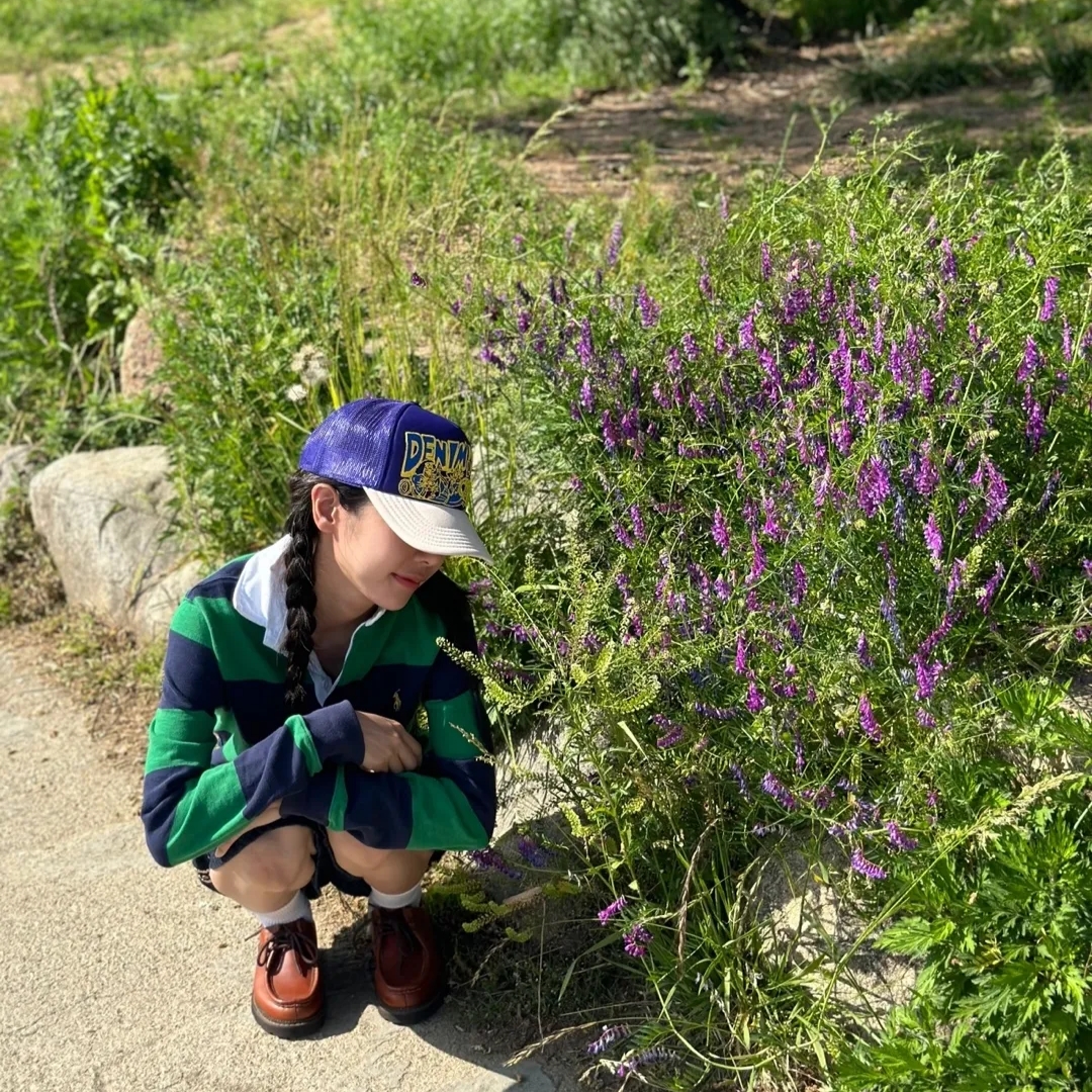 Kapital Kountry Dirty Shrink Truck Cap Kinari Khaki, Polo Ralph Lauren Classic Fit Stripe Jersey Rugby Shirt Navy 착용 스타일 - 2