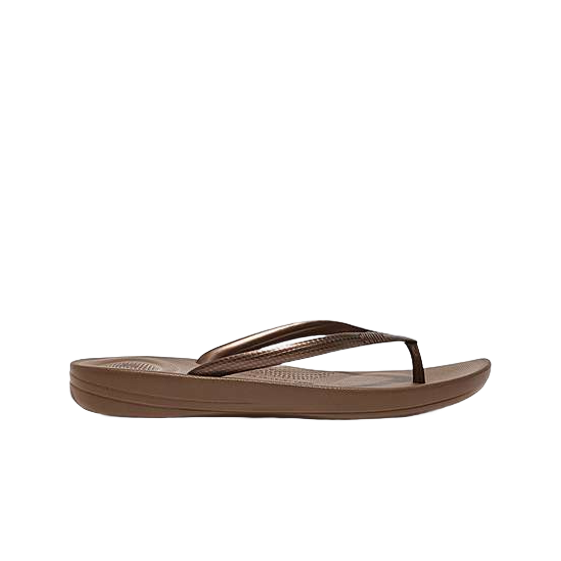 E54-012 (W) FITFLOP Iqushion Ergonomic Flip Flops Bronze