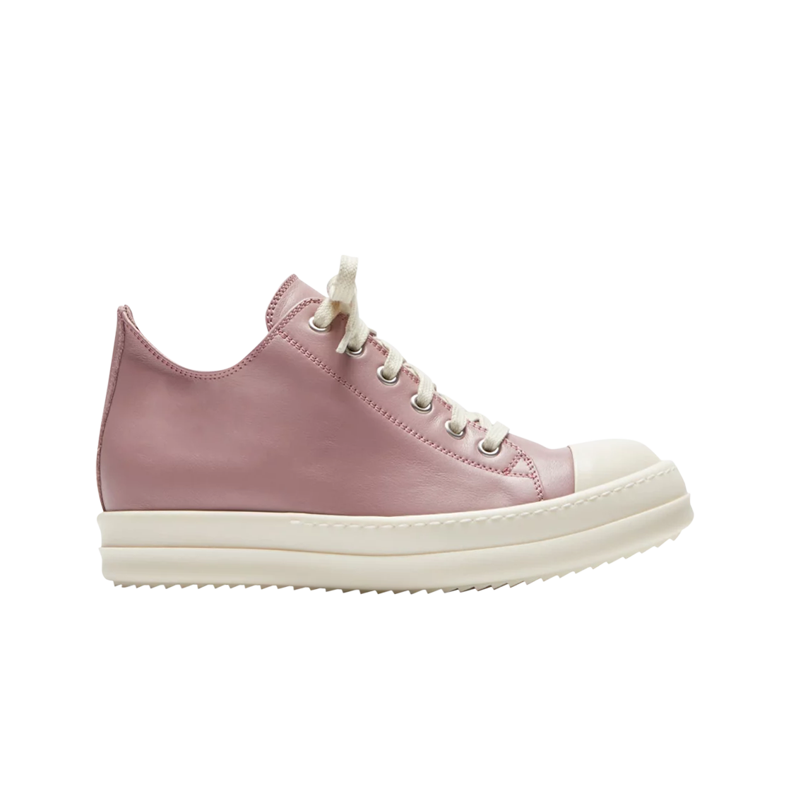 RU01D3891LCO-6311 Rick Owens Lido Low Sneaks Dusty Pink Milk