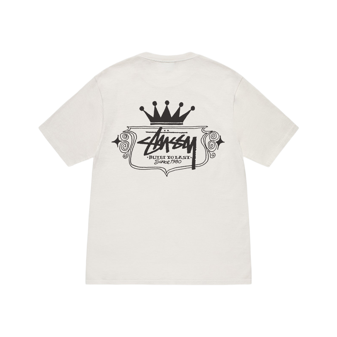 ★STUSSY★ Basic Stussy T-Shirt Fog 2024★追跡可★大人気★ 스투시 빌트 투 라스트 피그먼트 다이드 티셔츠 내츄럴 | Stussy